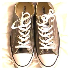Converse Grey/Gold worn once